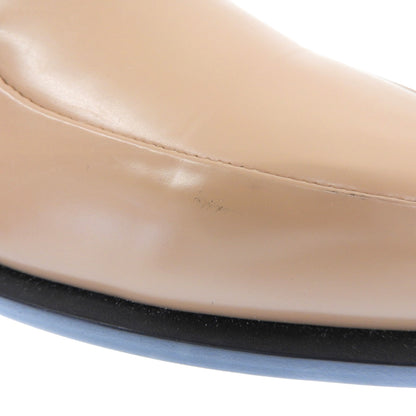 JIL SANDER 极简桑德 全新未使用 盒装牛皮革 尖头 金属跟 乐福鞋 男士 米色系 J15WR0007 23SS 鞋子