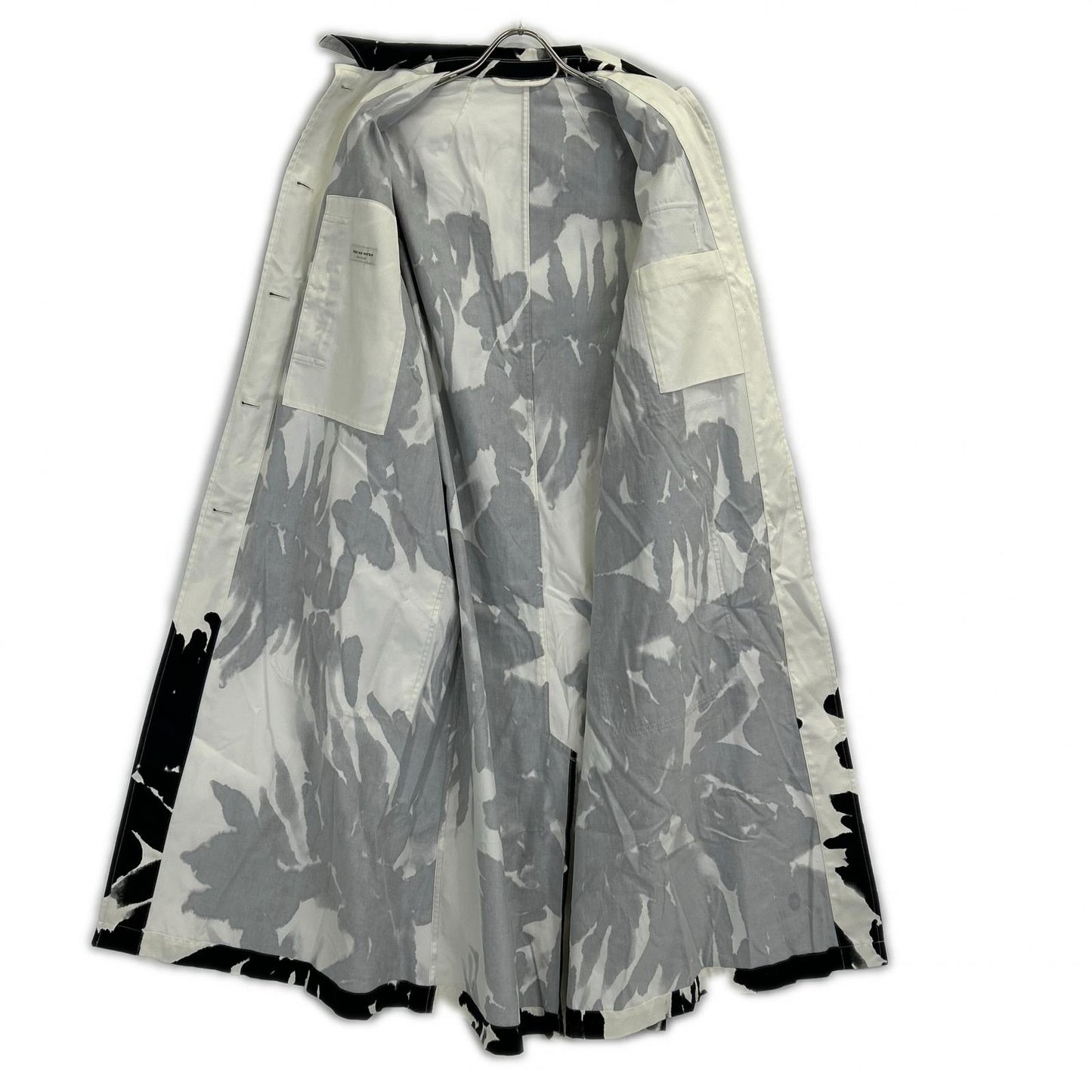 DRIES VAN NOTEN Dyed Print Long Shirt Coat