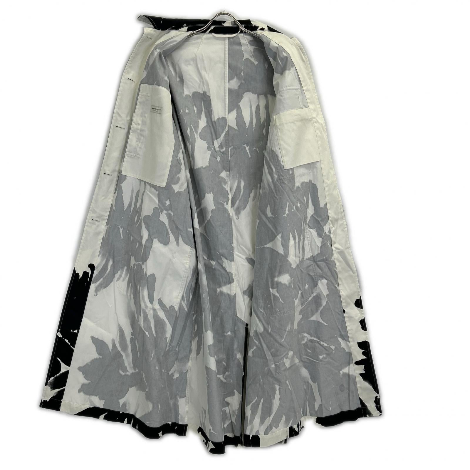DRIES VAN NOTEN Dyed Print Long Shirt Coat