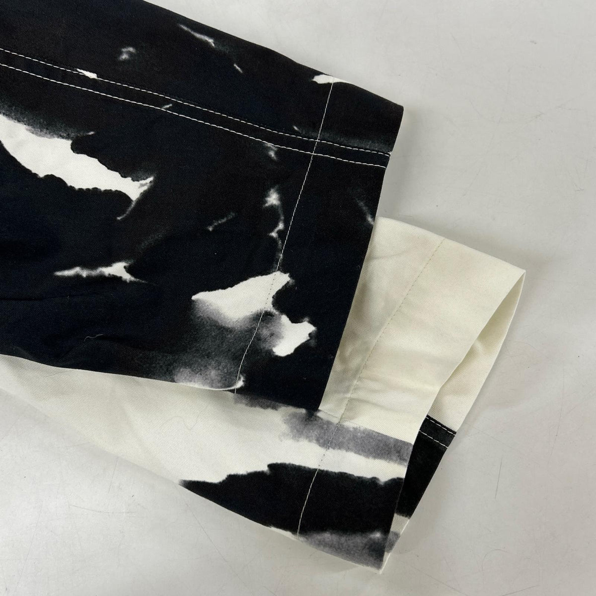 DRIES VAN NOTEN Dyed Print Long Shirt Coat