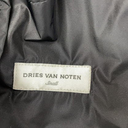 DRIES VAN NOTEN 德赖斯·范诺顿 黑色尼龙抽绳褶皱袖拉链夹克