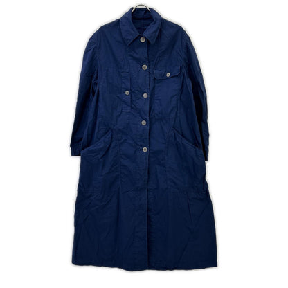 DRIES VAN NOTEN ドリスヴァンノッテン ユグランス社 ブルー センターベント マルチポケットロングシャツコート コート