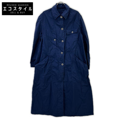 DRIES VAN NOTEN ドリスヴァンノッテン ユグランス社 ブルー センターベント マルチポケットロングシャツコート コート