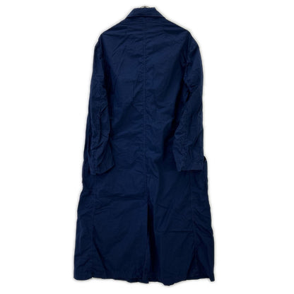 DRIES VAN NOTEN ドリスヴァンノッテン ユグランス社 ブルー センターベント マルチポケットロングシャツコート コート