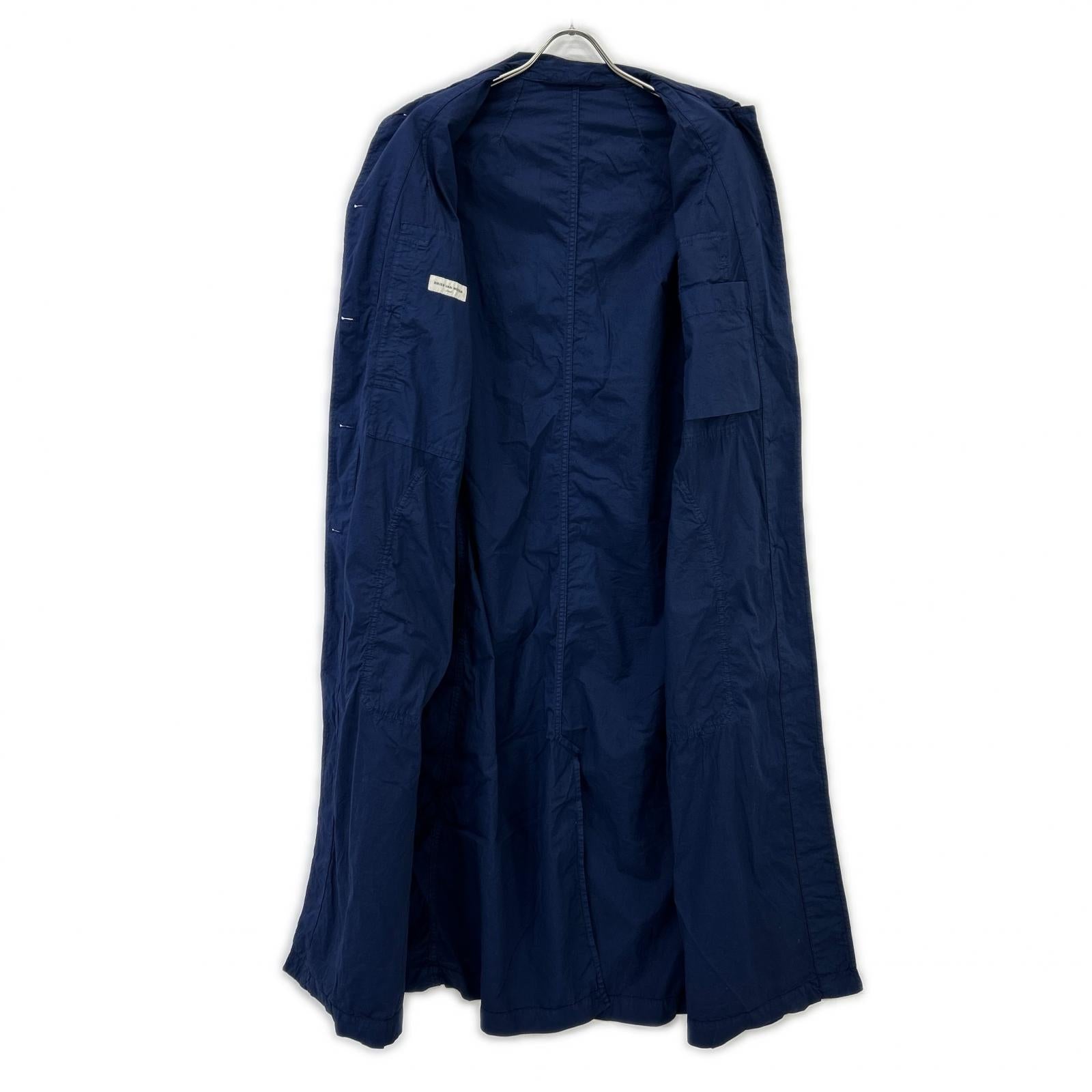 DRIES VAN NOTEN ドリスヴァンノッテン ユグランス社 ブルー センターベント マルチポケットロングシャツコート コート