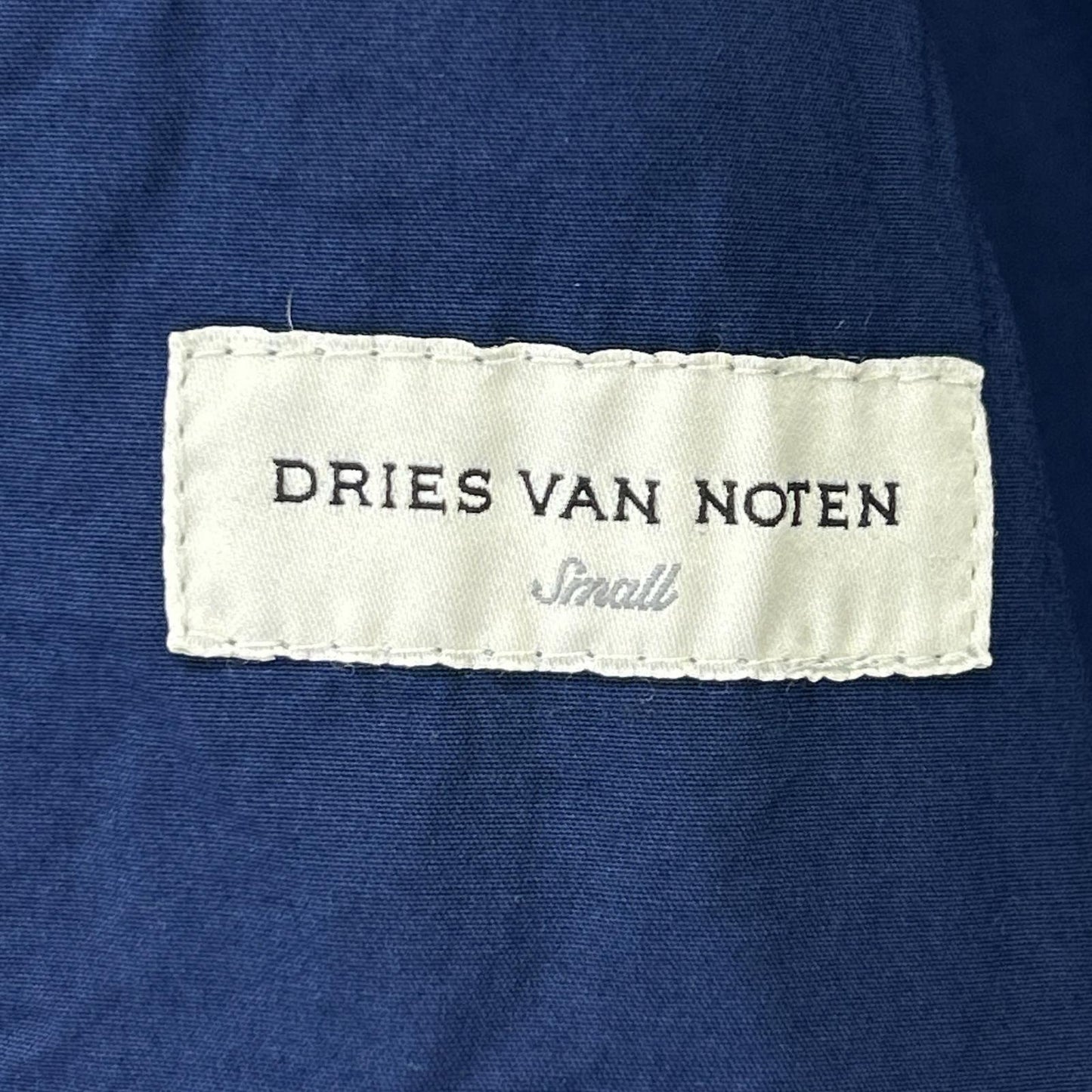DRIES VAN NOTEN ドリスヴァンノッテン ユグランス社 ブルー センターベント マルチポケットロングシャツコート コート