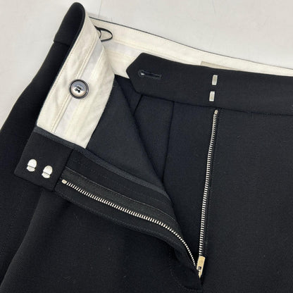 STELLA McCARTNEY ステラマッカートニー 394020 SFB03 ブラック ウール ギャザーボタン テーパードスラックスパンツ ボトムス