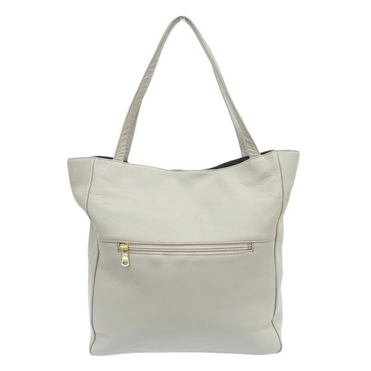 russet Shrink Soft Calf Embossed Logo Tote Bag for Women Greige CE-1526 25SS