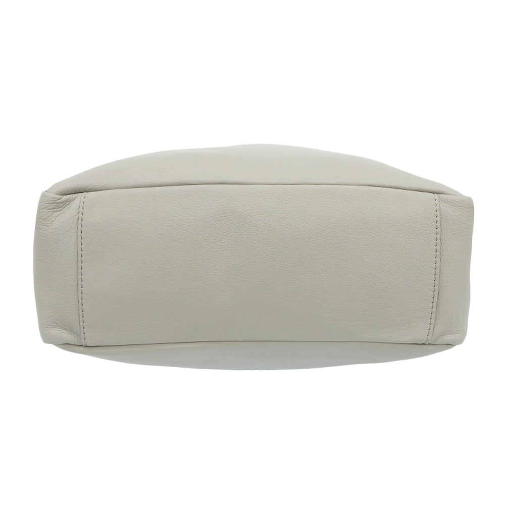 russet ラシット 美品 シュリンクソフトカーフ エンボスロゴ トートバッグ レディース グレージュ CE-1526 25SS トートバッグ