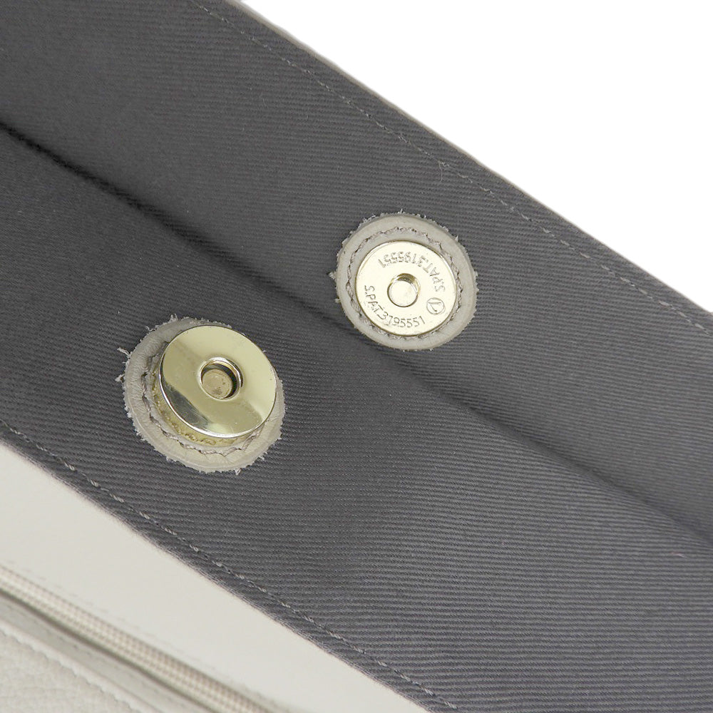 russet ラシット 美品 シュリンクソフトカーフ エンボスロゴ トートバッグ レディース グレージュ CE-1526 25SS トートバッグ