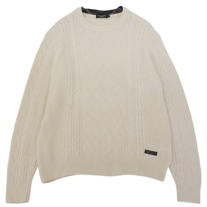 Excellent condition Crew neck cable knit top men's white L