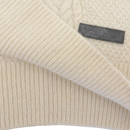 Excellent condition Crew neck cable knit top men's white L