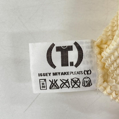 ISSEY MIYAKE イッセイミヤケ PLEATS T. PP01-FK914 アイボリー ショートスリーブカットソー トップス