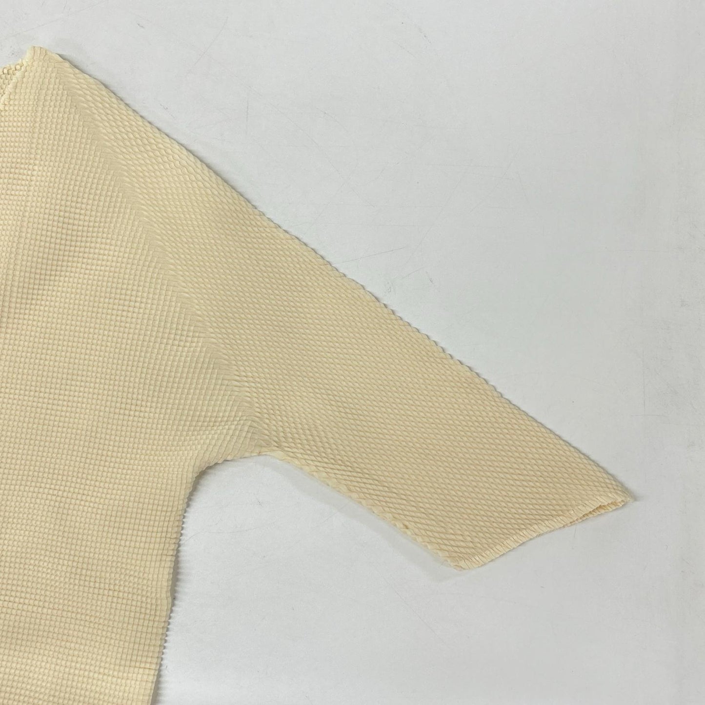ISSEY MIYAKE イッセイミヤケ PLEATS T. PP01-FK914 アイボリー ショートスリーブカットソー トップス
