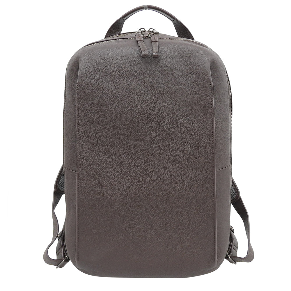 MOTHERHOUSE マザーハウス 新品同様 カゼマトウ バックパック メン カーフレザー リュック デイパック メンズ ダークブラウン MG14782-BM46 リュック バックパック