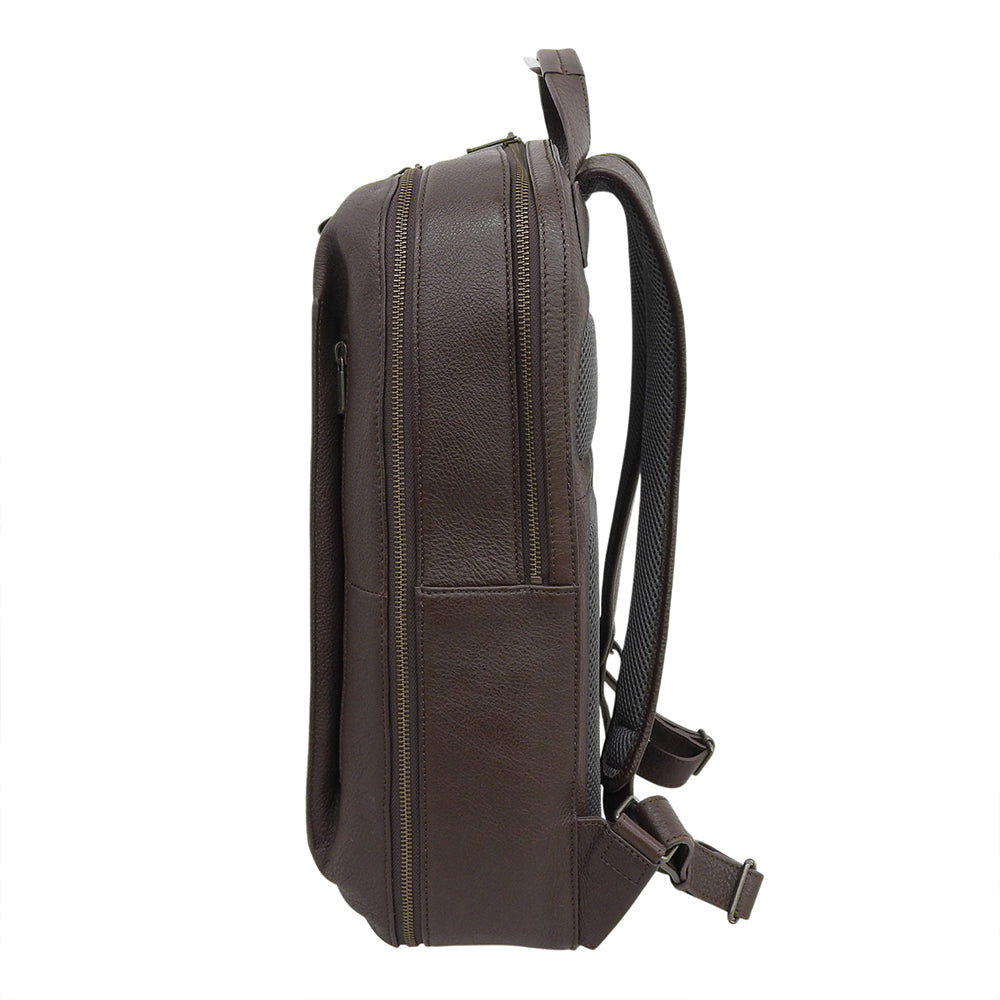 MOTHERHOUSE マザーハウス 新品同様 カゼマトウ バックパック メン カーフレザー リュック デイパック メンズ ダークブラウン MG14782-BM46 リュック バックパック