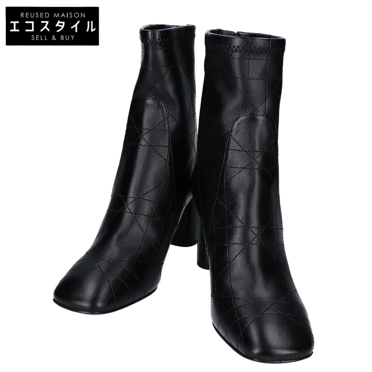 Christian Dior 【Unused/23AW】D-SHADOW Stitch Heel Ankle Boots Shoes