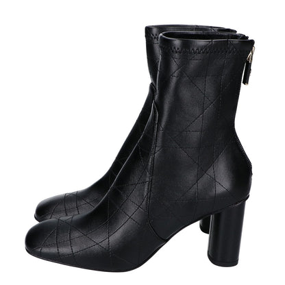 Christian Dior 【Unused/23AW】D-SHADOW Stitch Heel Ankle Boots Shoes