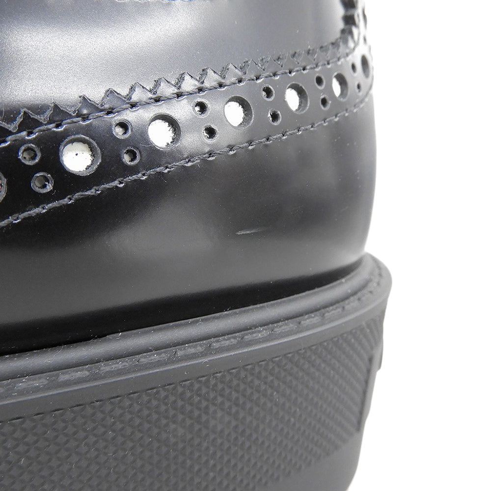 Christian Dior Teddy-D Wingtip Derby Shoes for Women, Black and White, Size 35