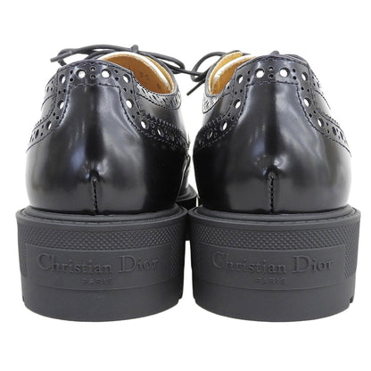 Christian Dior Teddy-D Wingtip Derby Shoes for Women, Black and White, Size 35