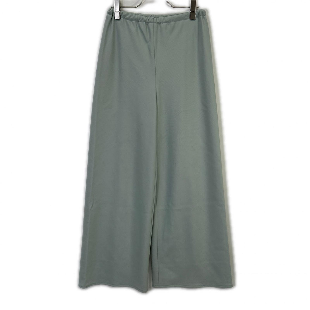 ESTNATION Estnation Light green wool doeskin bias easy pants Bottoms