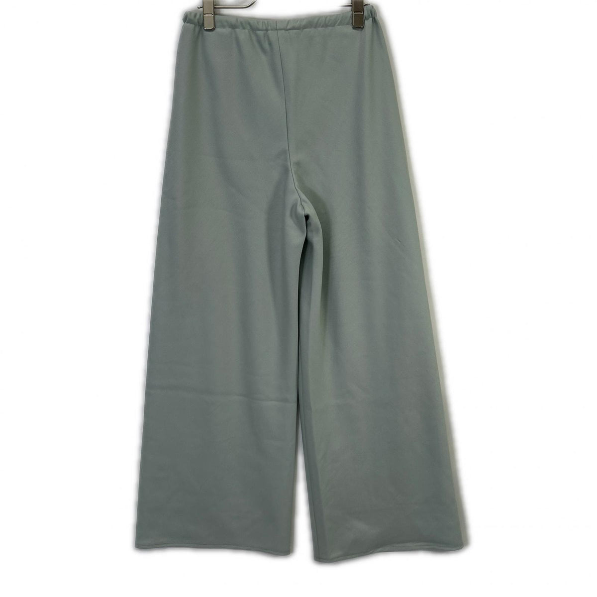 ESTNATION Estnation Light green wool doeskin bias easy pants Bottoms