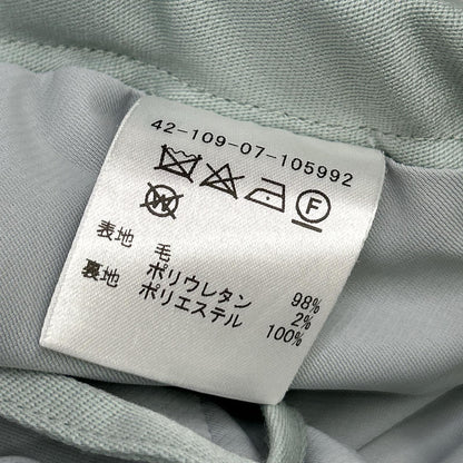 ESTNATION Estnation Light green wool doeskin bias easy pants Bottoms