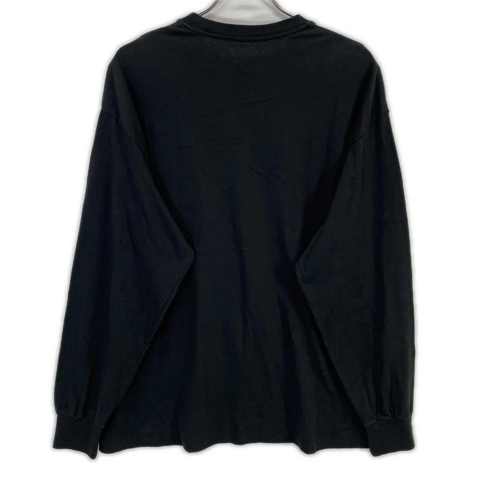 A.PRESSE アプレッセ 25AAP-05-02 25AW ブラック Cashmere Blend L/S T-Shirt ロングスリーブカットソー トップス