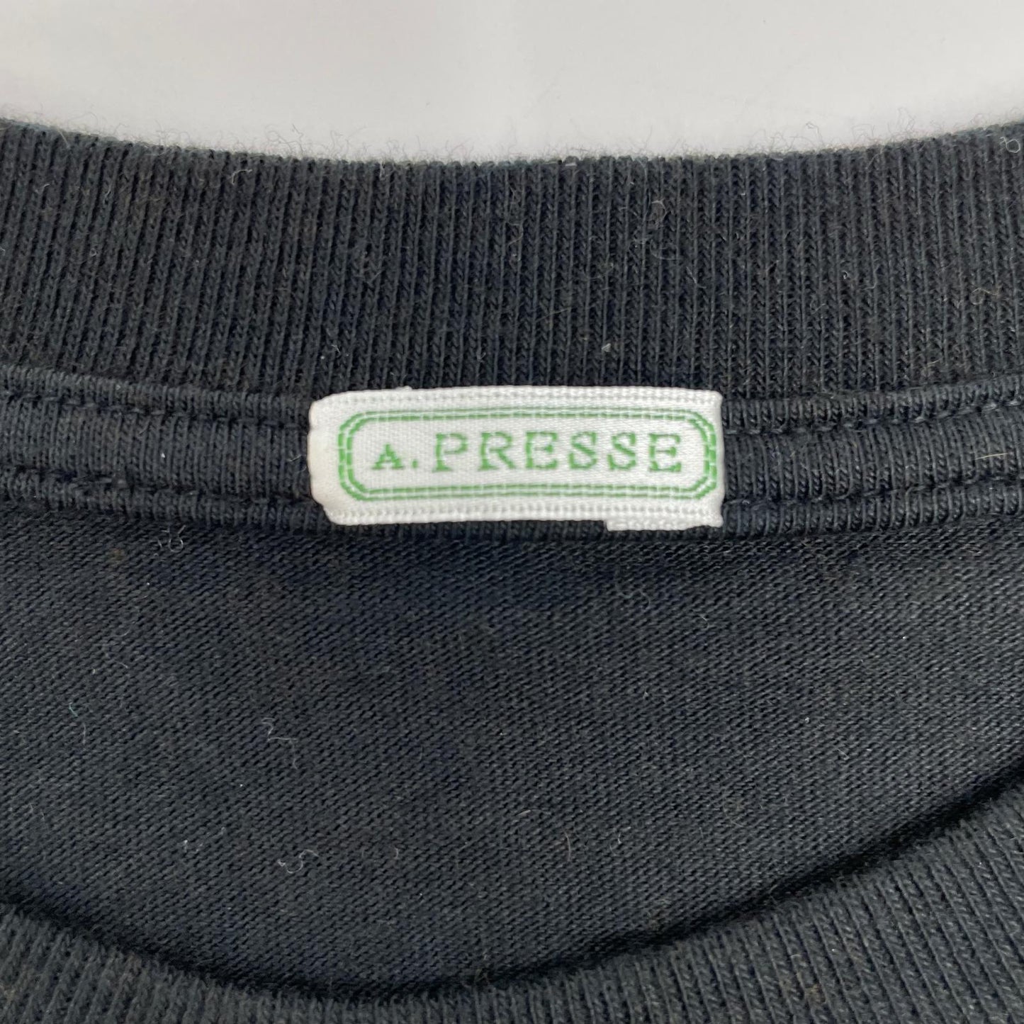 A.PRESSE アプレッセ 25AAP-05-02 25AW ブラック Cashmere Blend L/S T-Shirt ロングスリーブカットソー トップス
