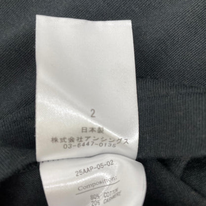 A.PRESSE アプレッセ 25AAP-05-02 25AW ブラック Cashmere Blend L/S T-Shirt ロングスリーブカットソー トップス