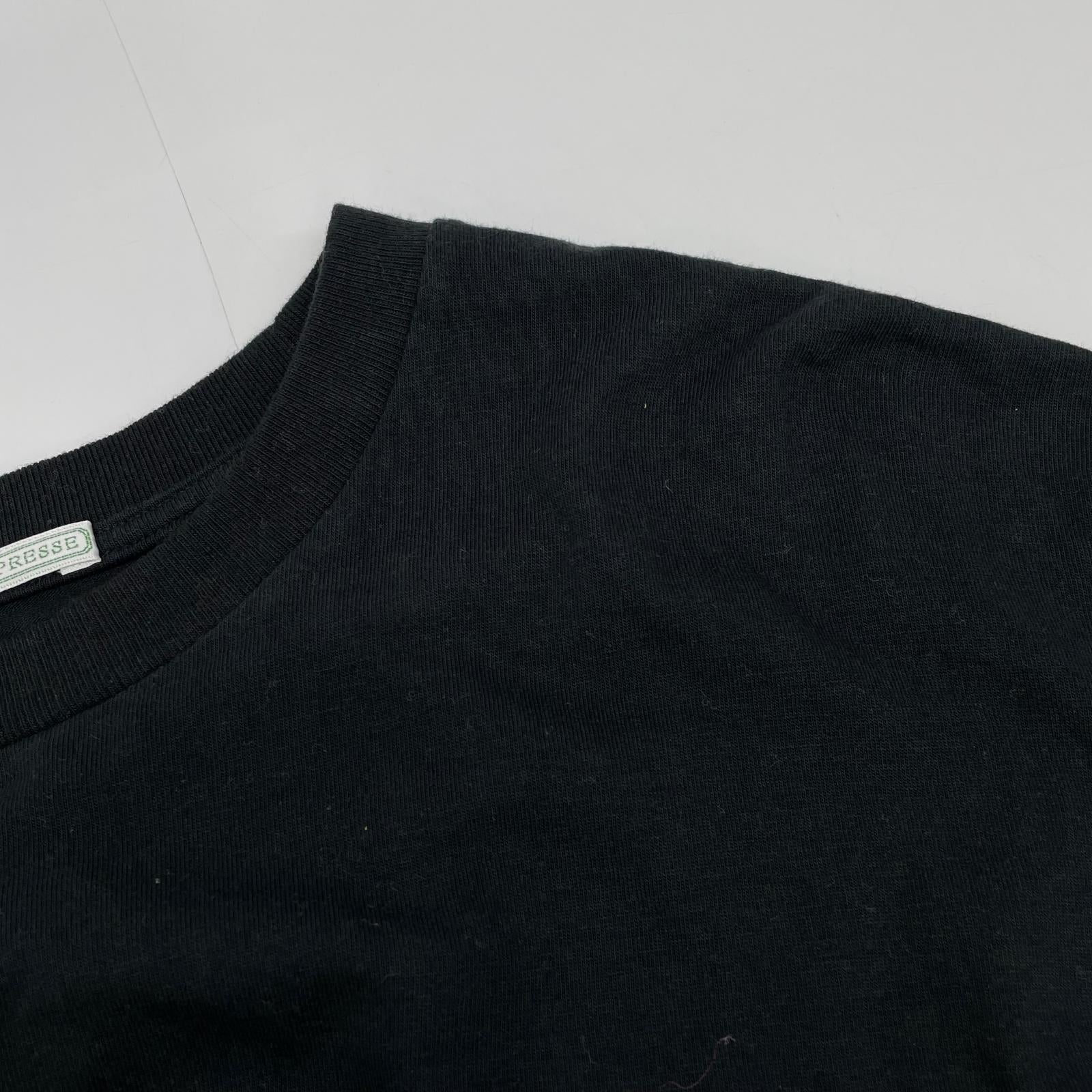 A.PRESSE アプレッセ 25AAP-05-02 25AW ブラック Cashmere Blend L/S T-Shirt ロングスリーブカットソー トップス