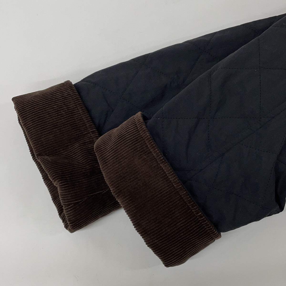 SINME シンメ 22AW-12-02 ブラック ナイロン キルティング ノーカラー コート コート