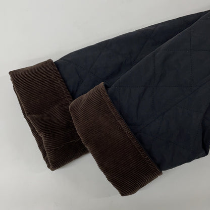 SINME シンメ 22AW-12-02 ブラック ナイロン キルティング ノーカラー コート コート