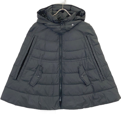 theory luxe Theory Luxe 03-3409605 23AW 黑色带帽斗篷羽绒服 披风 夹克