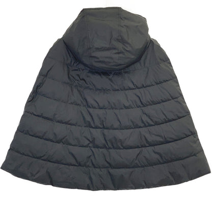 theory luxe Theory Luxe 03-3409605 23AW 黑色带帽斗篷羽绒服 披风 夹克