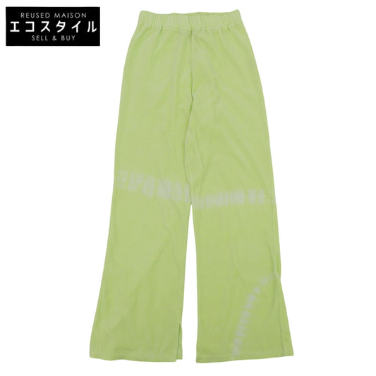 Excellent condition, cotton-polyester tie-dye-like sweatpants, light green, XS, 3710600157, bottoms, XS, women's.
