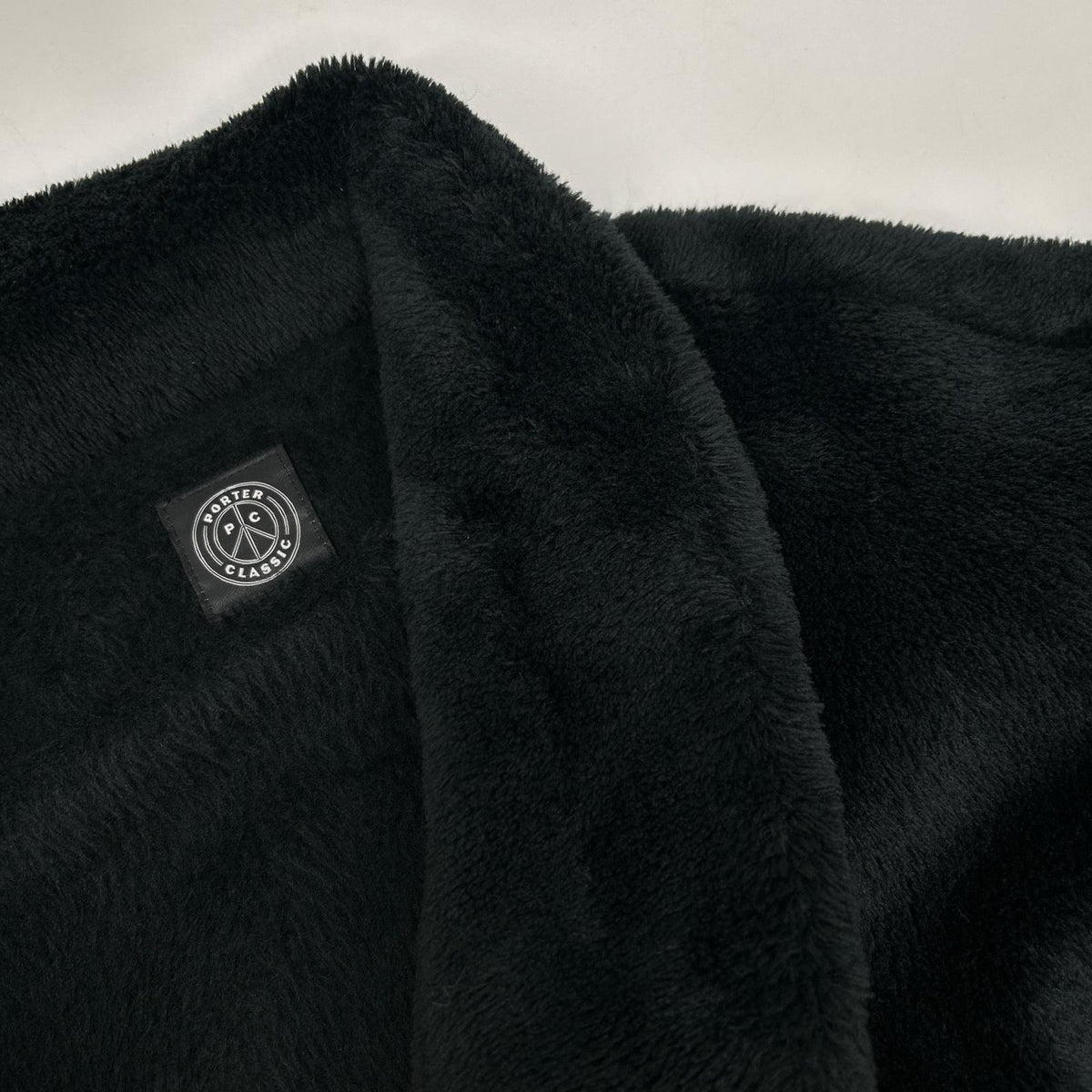 Porter Classic 23AW Black HIGH LOFT FLEECE PICASSO COAT / High-Loft Fleece Picasso Coat Coat