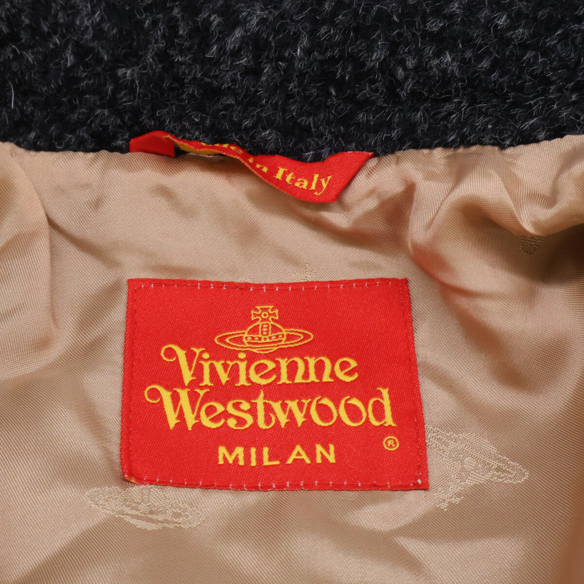 Vivienne Westwood ヴィヴィアンウエストウッド MILANﾀｸﾞ ｱﾙﾊﾟｶｳｰﾙﾎﾟﾘ ｼｬｷﾞｰﾛﾝｸﾞ コート 42