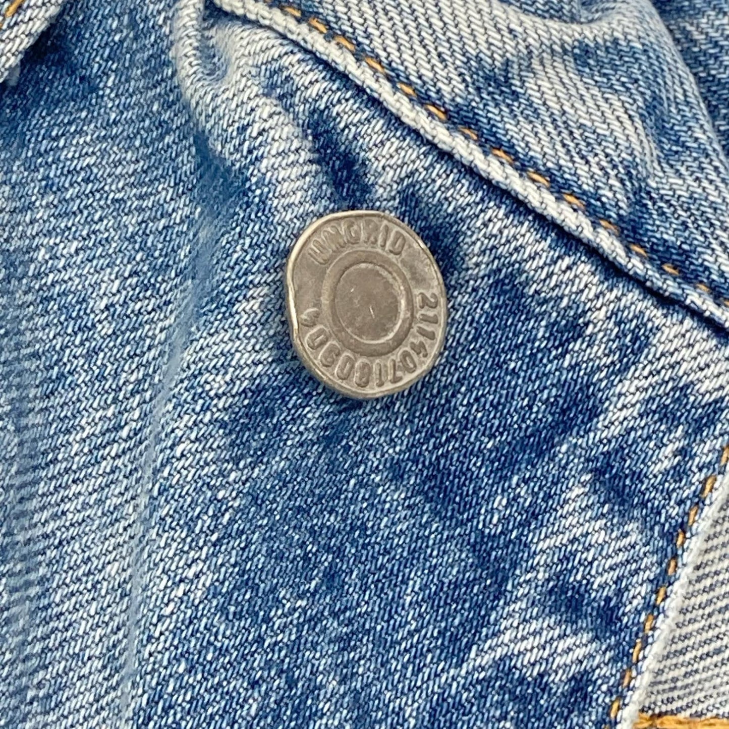 112512407301-01 ﾗｲﾄﾌﾞﾙｰ ｺｯﾄﾝ ﾎﾟｹｯﾄｽﾀﾝﾌﾟ ﾎﾞﾀﾝﾌﾗｲﾃﾞﾆﾑﾊﾟﾝﾂ ボトムス 23inch