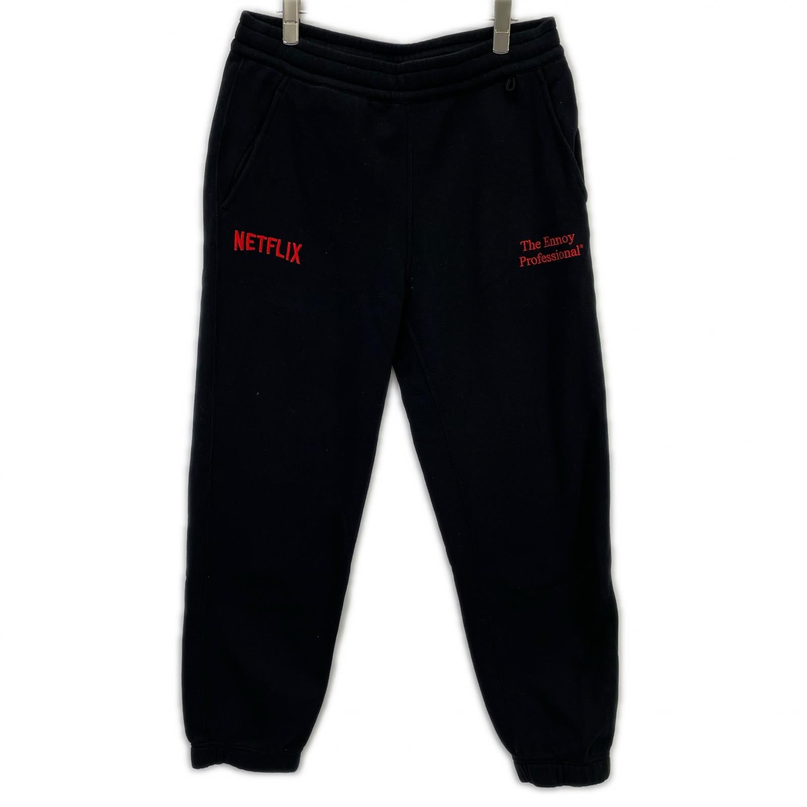 ennoy 【×NETFLIX】23AW Black Easy Sweatpants Bottoms M