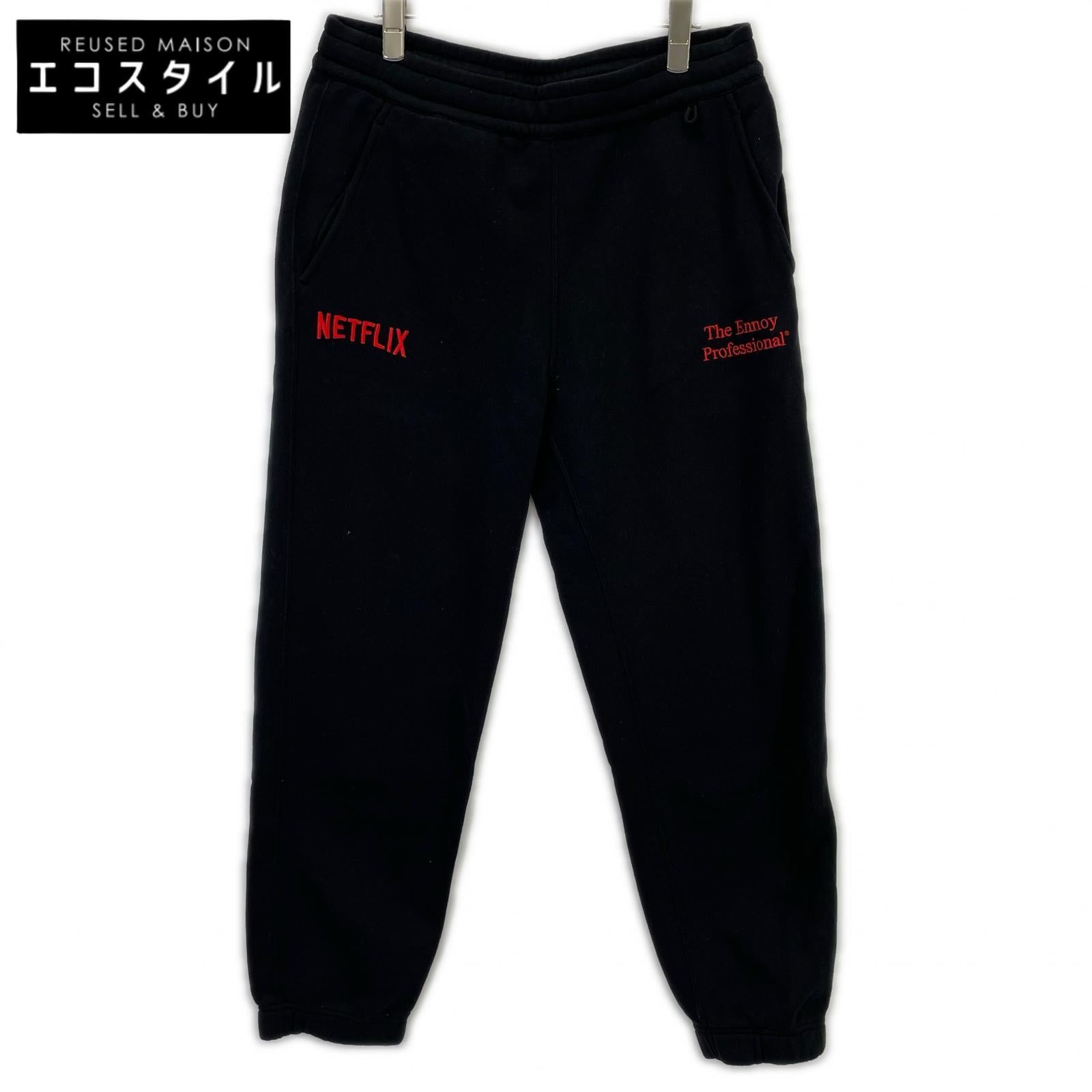ennoy 【×NETFLIX】23AW Black Easy Sweatpants Bottoms M