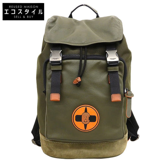 COACH 蔻驰 迈克尔·B·乔丹 火影忍者疾风传 帆布×皮革×绒面革 双肩包 背包 日用包 卡其色 双肩包 背包