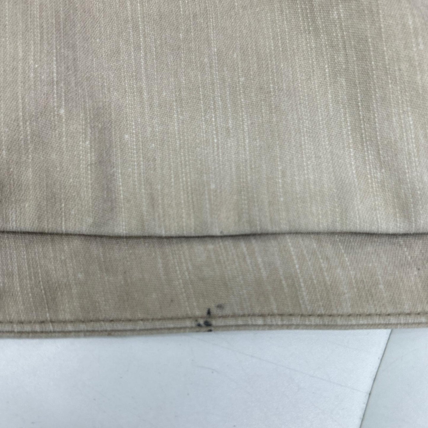 MADISON BLUE Madisonblue MB171-6712 米色 棉质 侧边拉链 反面缎面 超长喇叭裙 半身裙