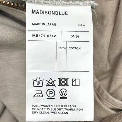 MADISON BLUE マディソンブルー MB171-6712 ベージュ コットン サイドジップ バックサテン マキシフレアロングスカート スカート