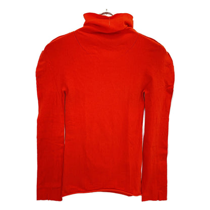 【INSIDE】IM02KK904 Orange Cotton Blend High-Neck Long-Sleeve Knit Top 2 Ladies