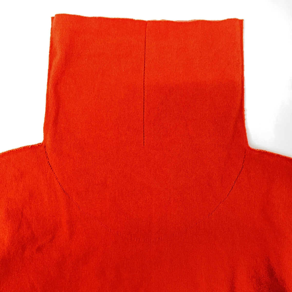 【INSIDE】IM02KK904 Orange Cotton Blend High-Neck Long-Sleeve Knit Top 2 Ladies