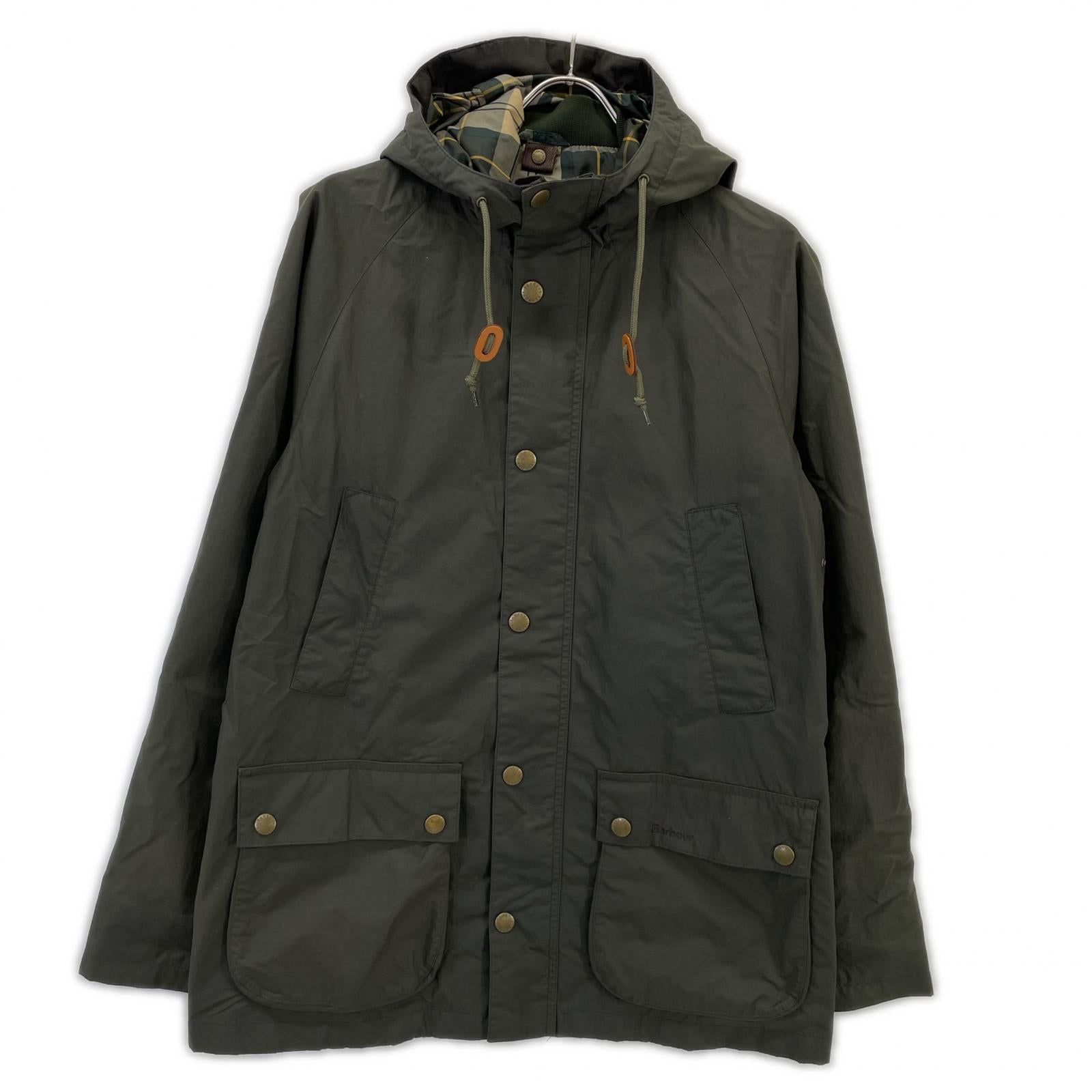 Barbour 1602109 Khaki 3-Warrant Oiled Bedale Hooded Jacket M