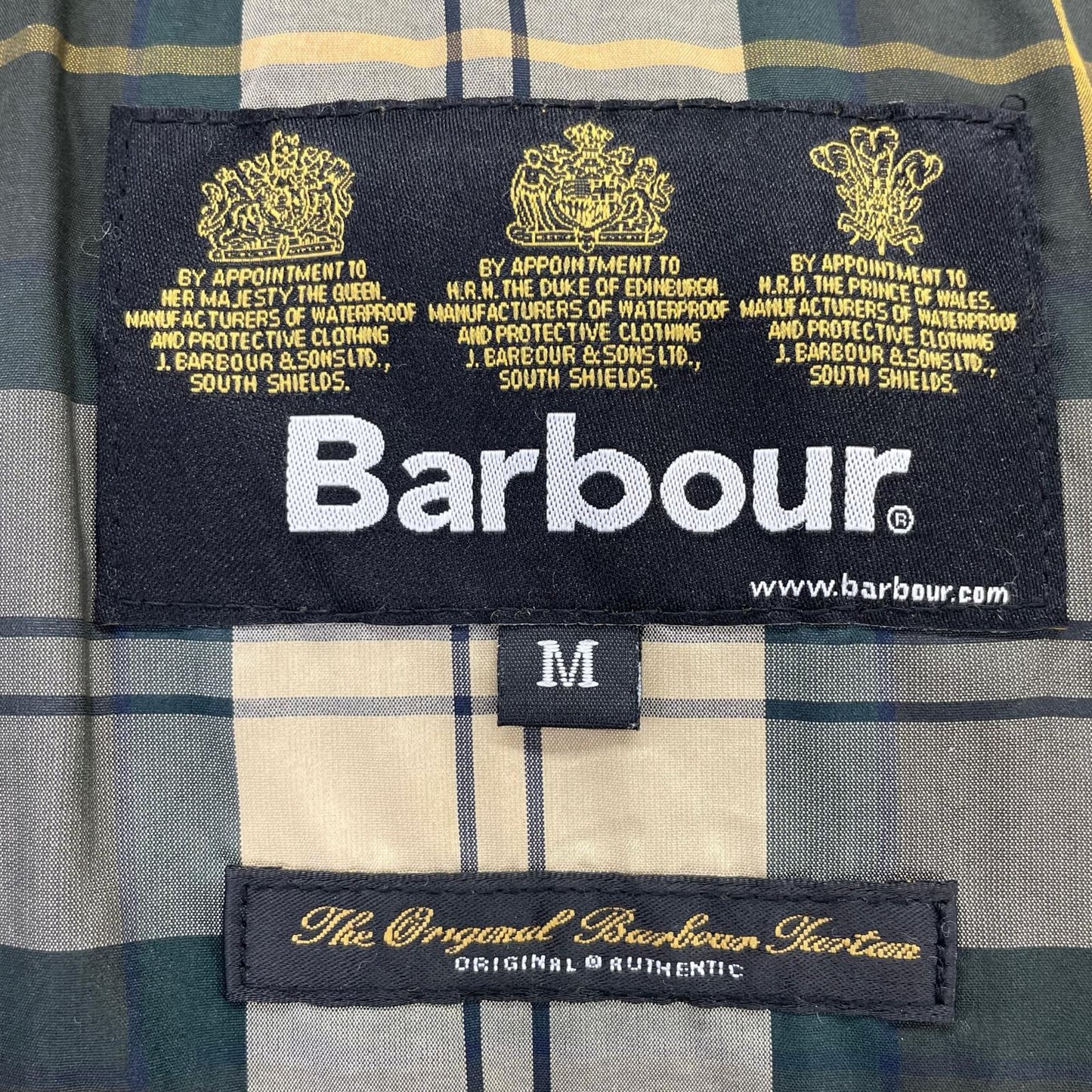 Barbour 1602109 Khaki 3-Warrant Oiled Bedale Hooded Jacket M