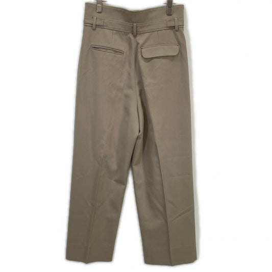 deres デレス DER23AW-PT-003 ベージュ ウール ハイウエスト 2タックワイドパンツ ボトムス