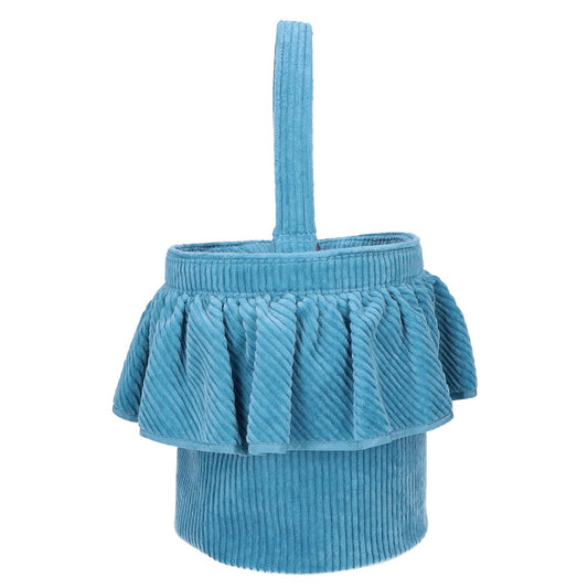 setsuko sagittaire SCI-039 CITY Corduroy Frill Design Bucket Handbag